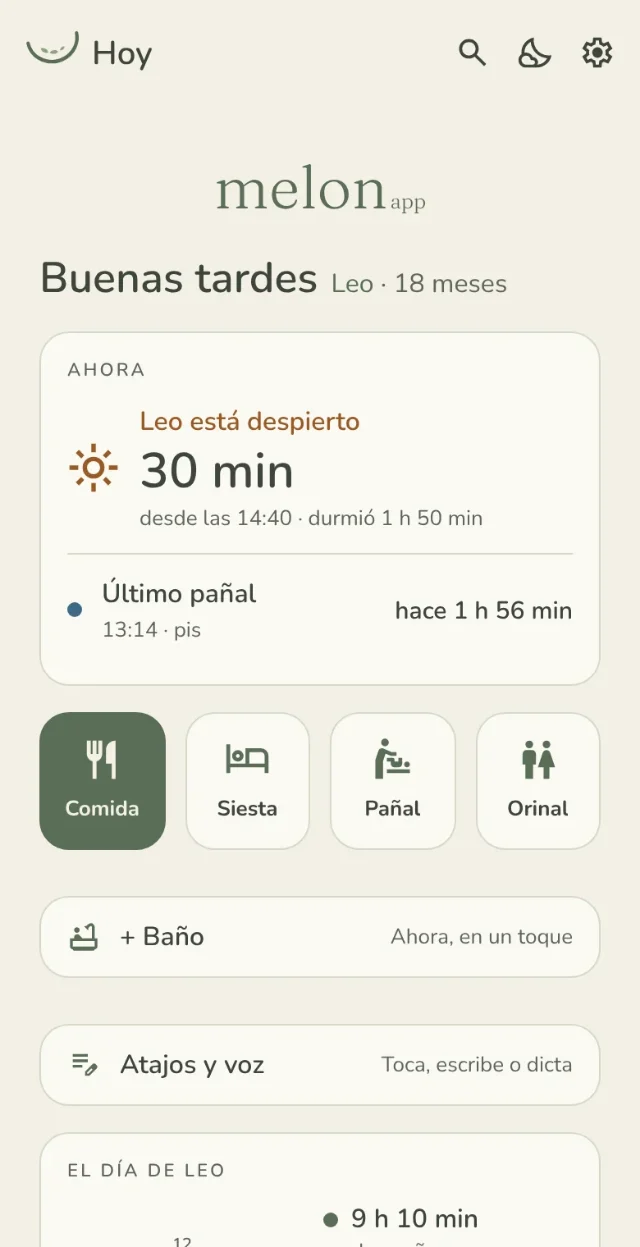 Hoy en MelonApp: de 1 a 3 años