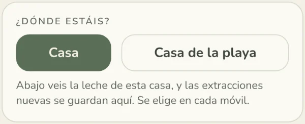 En MelonApp: la leche guardada en cada casa.